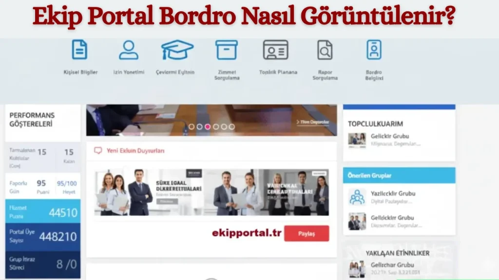 Ekip Portal Bordro Nasıl Görüntülenir?