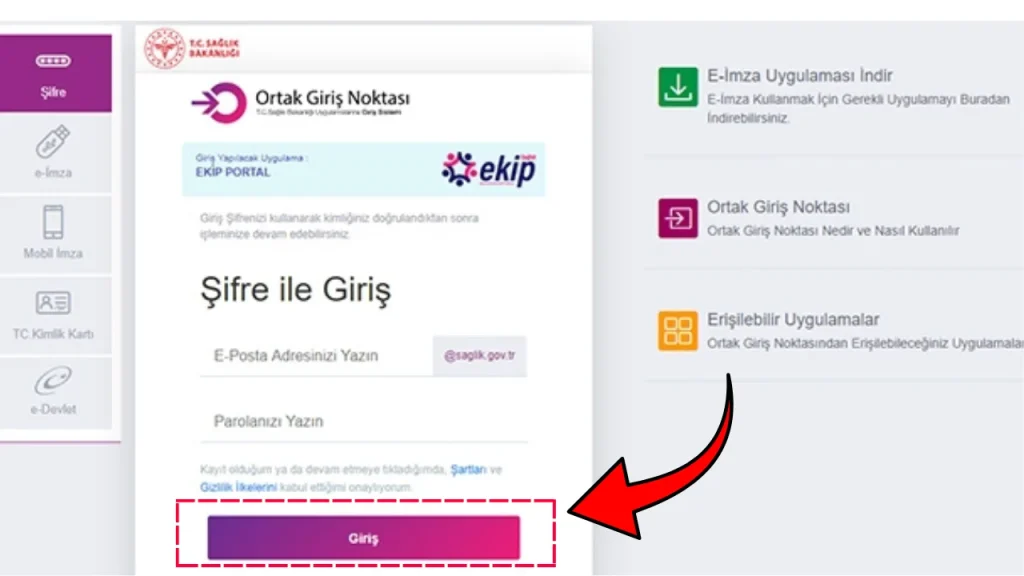 Ekip Portal’a Giriş Nasıl Yapılır?