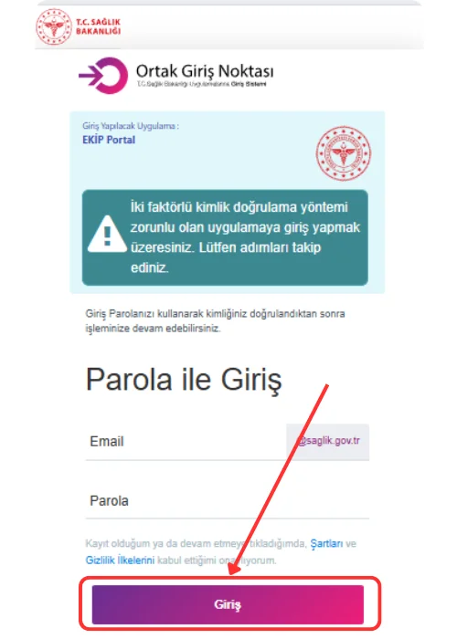 Ekip Portal Giriş